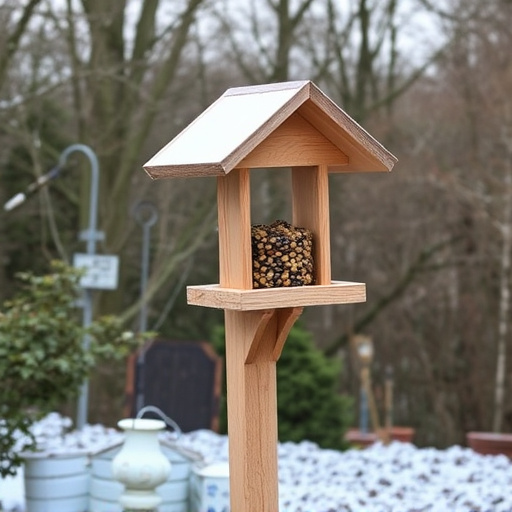 Freestanding station with seed and suet