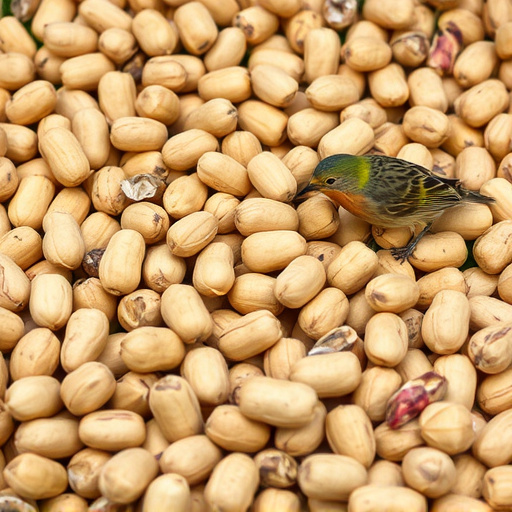 Fresh whole peanuts for wild birds