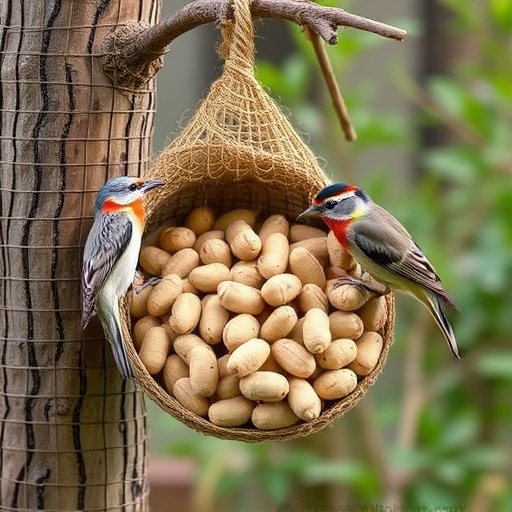 Fresh whole peanuts for wild birds