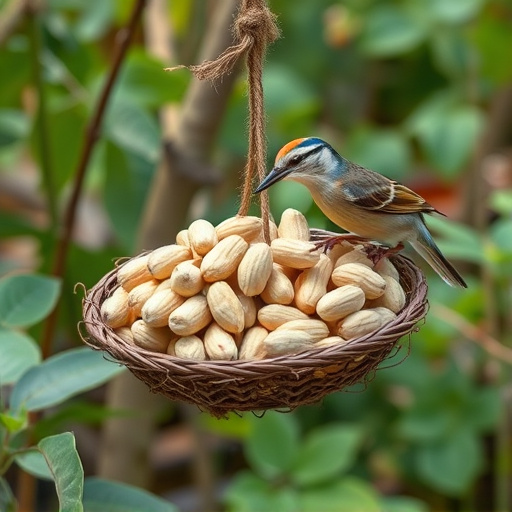 Fresh whole peanuts for wild birds