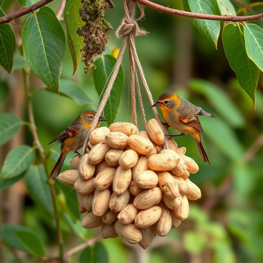 Fresh whole peanuts for wild birds