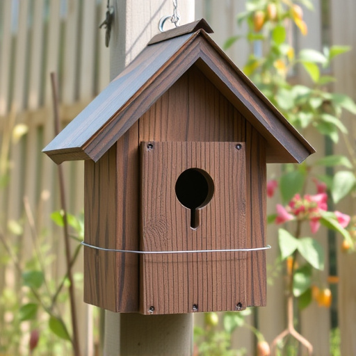 Garden bird box no longer in use