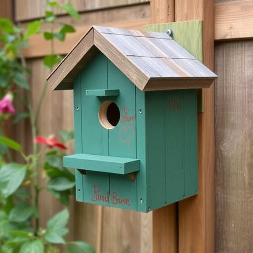 Garden bird box no longer in use