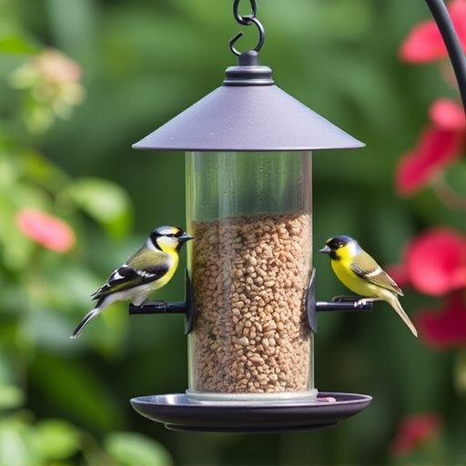 Garden feeder suited for finches, tits