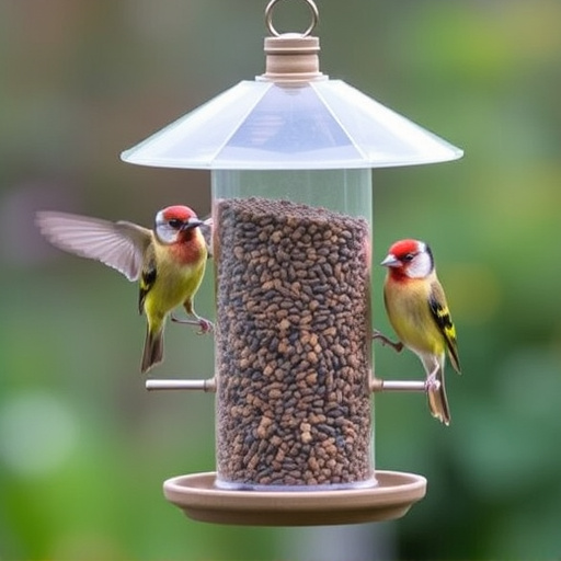Garden feeder suited for finches, tits