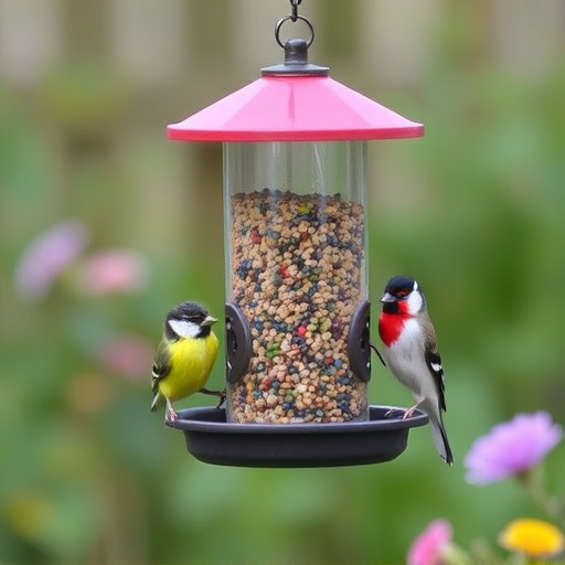 Garden feeder suited for finches, tits
