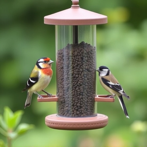 Garden feeder suited for finches, tits