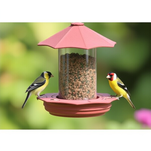 Garden feeder suited for finches, tits