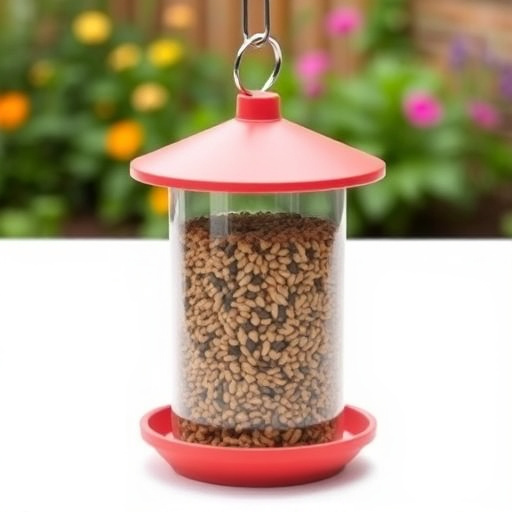 Garden feeder with no-waste seed design