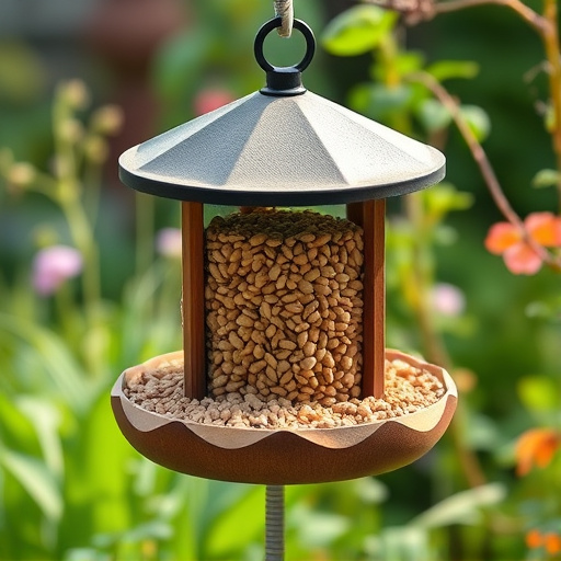 Garden feeder with no-waste seed design