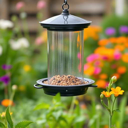Garden feeder with no-waste seed design