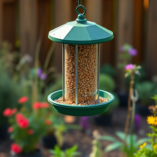 Garden feeder with no-waste seed design