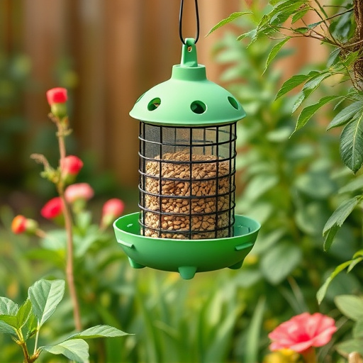Garden feeder with no-waste seed design