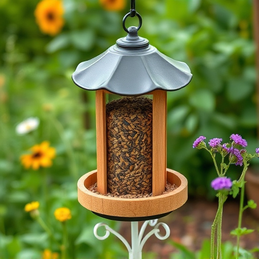 Garden feeder with no-waste seed design