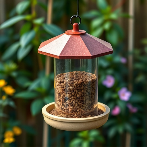 Garden feeder with no-waste seed design