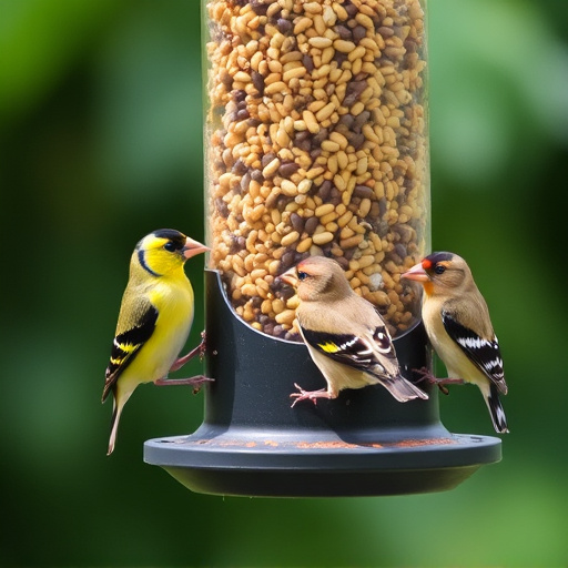 goldfinches-feeding-on-niger-seed-feeder-640x480-59666806.jpeg