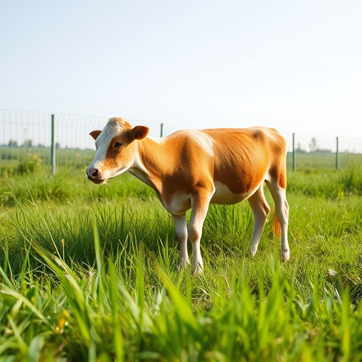 Ground-level feeder surrounded by grass