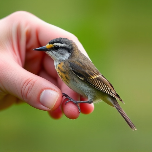 Hand feeding small wild bird UK