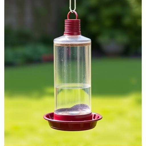 Hanging feeder with waste-catching tray