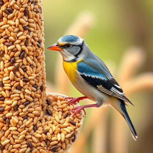 Healthy bird seed without wheat content