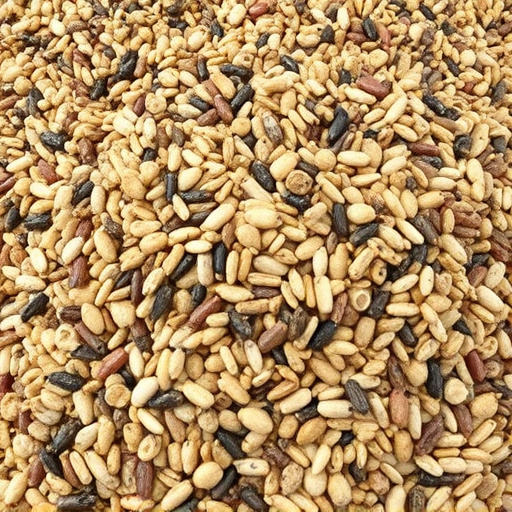 Heap of assorted bird seed mix