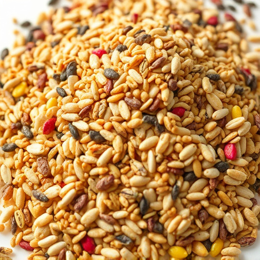 Heap of assorted bird seed mix