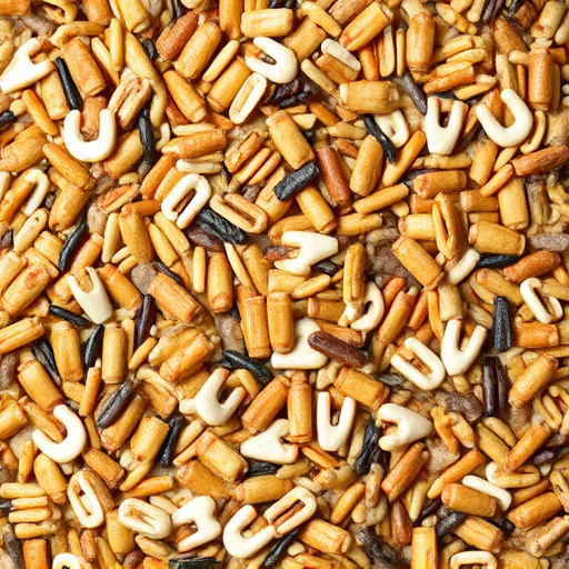 Heap of assorted bird seed mix