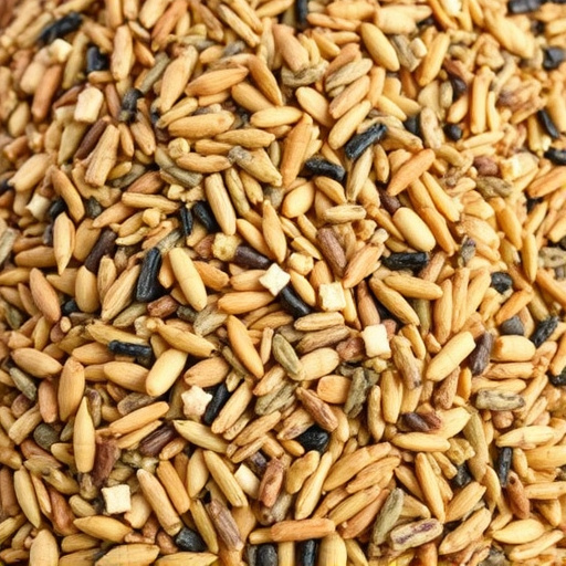 Heap of assorted bird seed mix