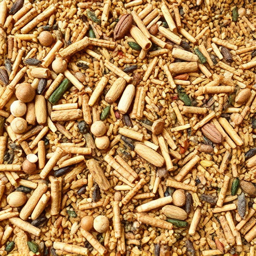 Heap of assorted bird seed mix