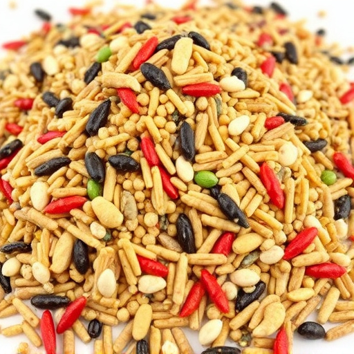 Heap of assorted bird seed mix