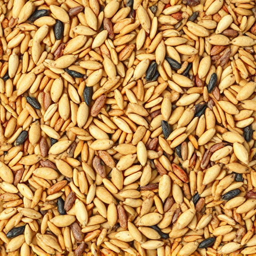 Heap of assorted bird seed mix