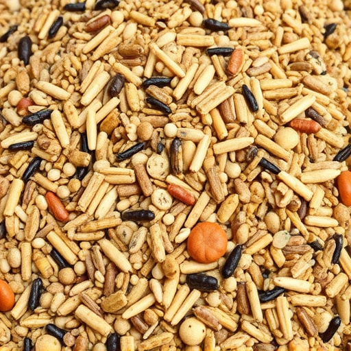 Heap of assorted bird seed mix