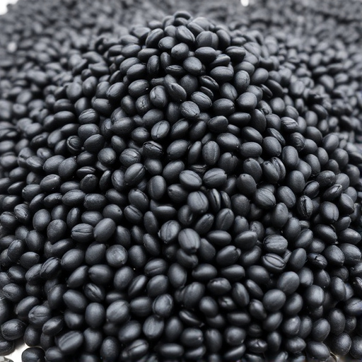 Heap of black oil sunflower seeds