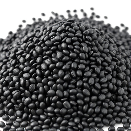 Heap of black oil sunflower seeds