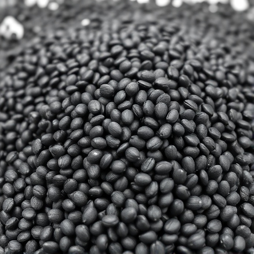 Heap of black oil sunflower seeds