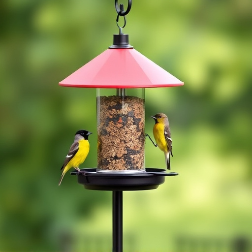 Heavy-duty freestanding feeder for wild birds