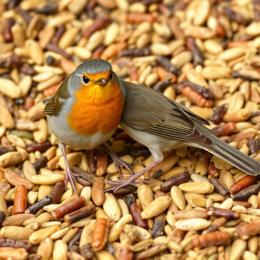Insect-rich seed mix for UK robins