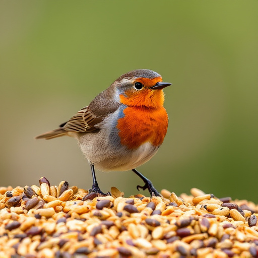 Insect-rich seed mix for UK robins