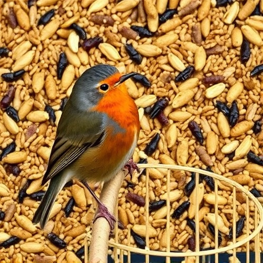 Insect-rich seed mix for UK robins