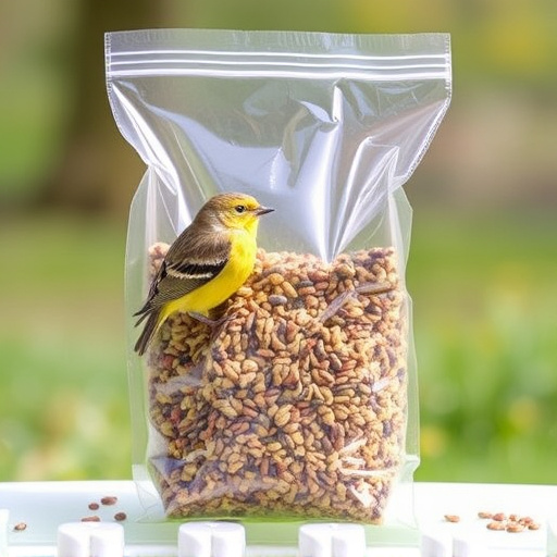 Large clear bag of wild bird seed