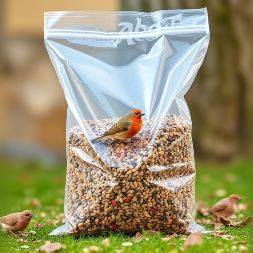 Large clear bag of wild bird seed