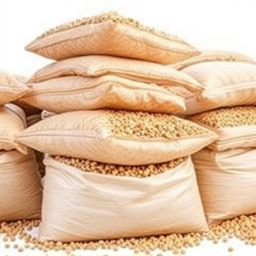 Large sacks of bird suet pellets