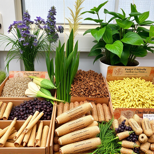 Large variety of seeds on display