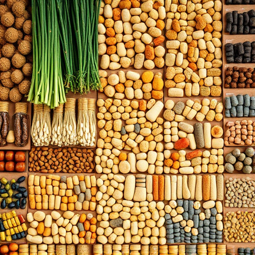 Large variety of seeds on display
