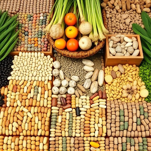 Large variety of seeds on display