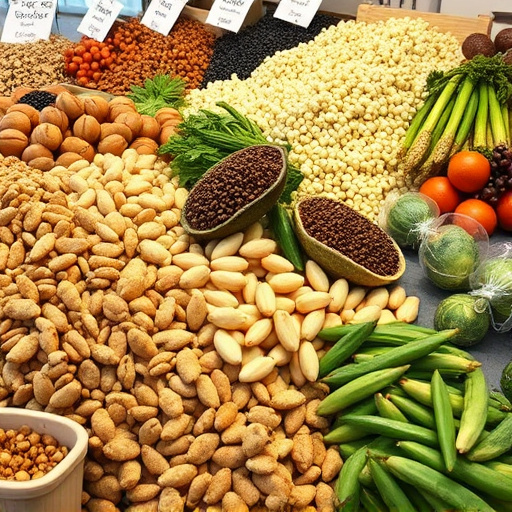 Large variety of seeds on display