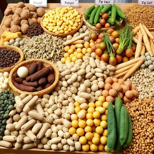 Large variety of seeds on display