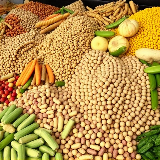 Large variety of seeds on display