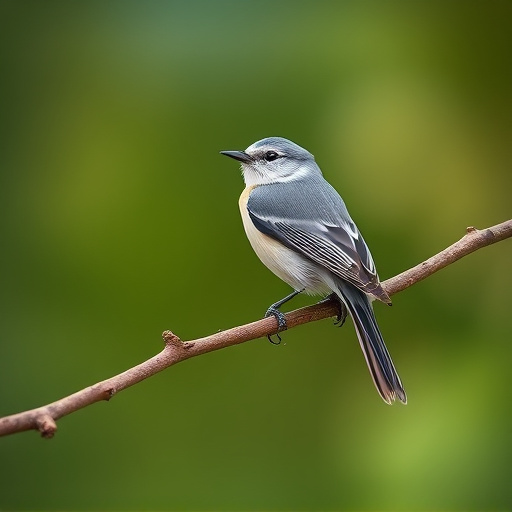 Long-tailed tit on tree branch