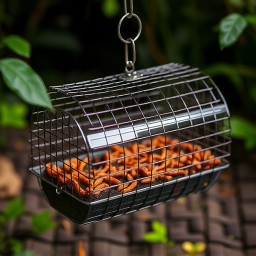 Designing Optimal Caged Mealworm Feeders for Birds